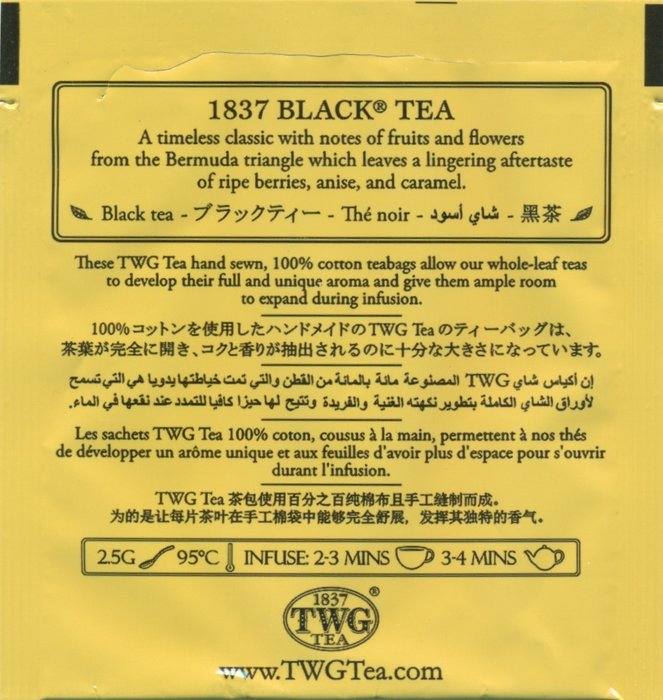 twg 1837 black tea review