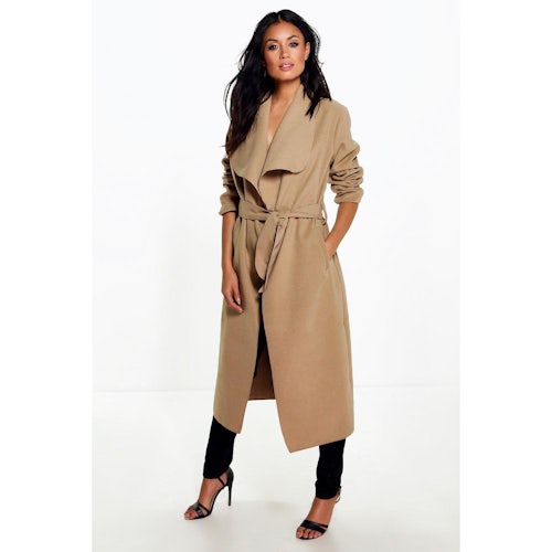 kate belted shawl collar coat review